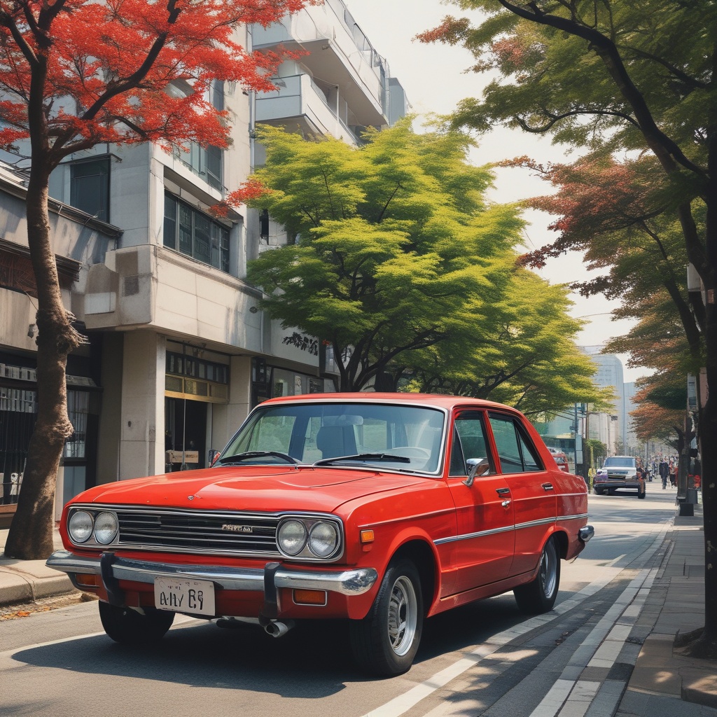 赤い車